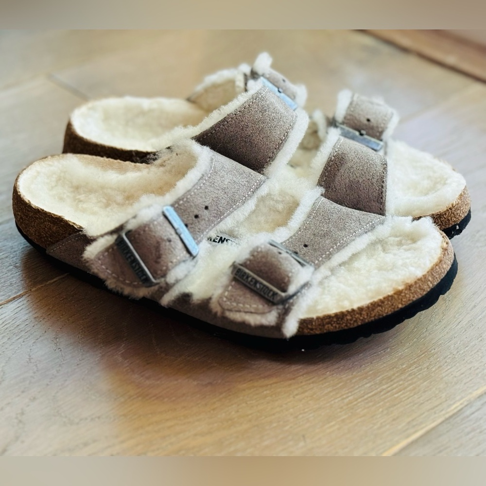 Birkenstock Arizona Shearling Slide Sandal
